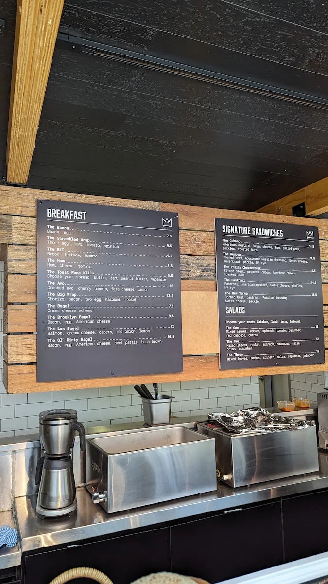 Menu, Brooklyn Bridge Deli