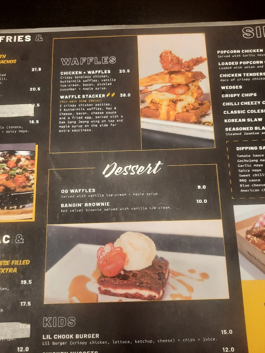 Menu, Chimek Southern River