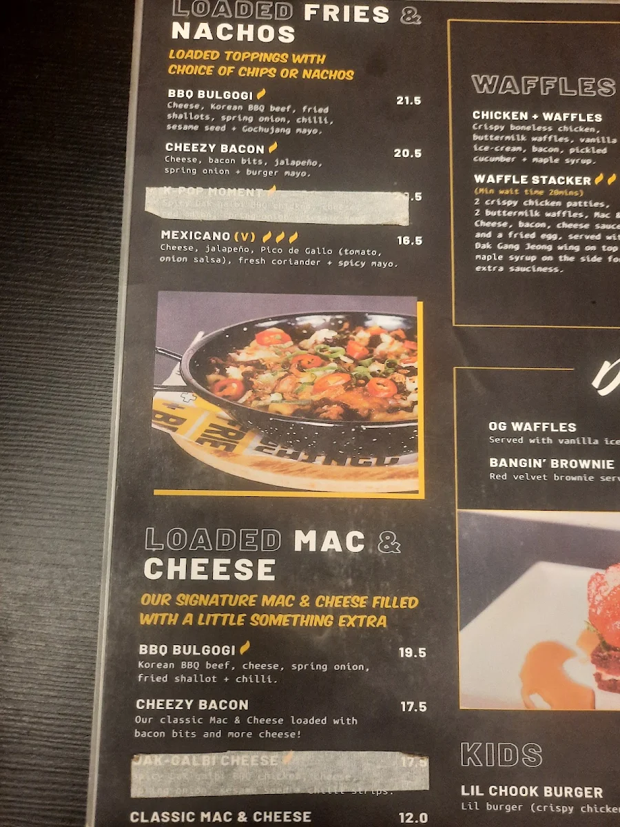 Menu, Chimek Southern River