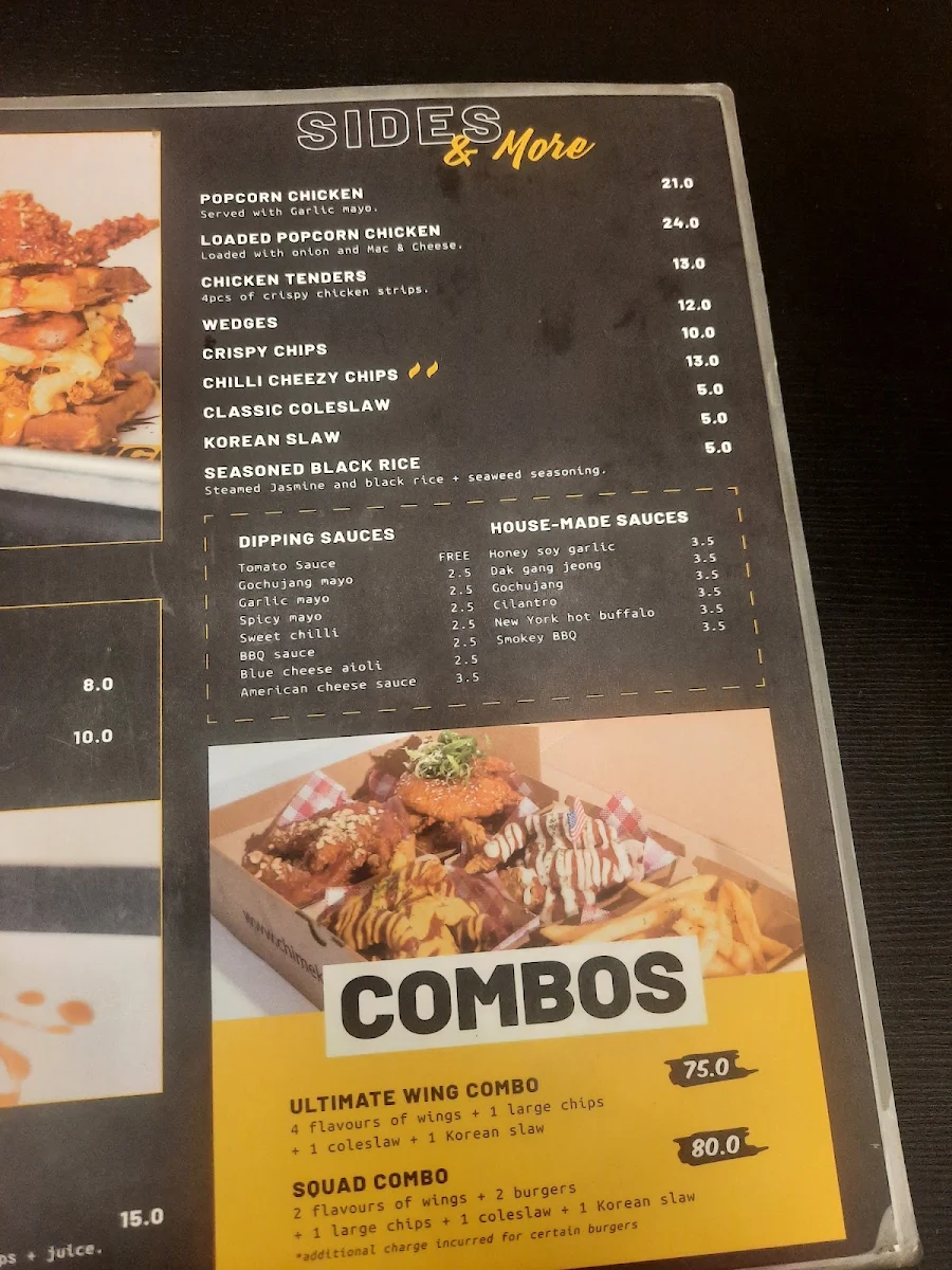 Menu, Chimek Southern River