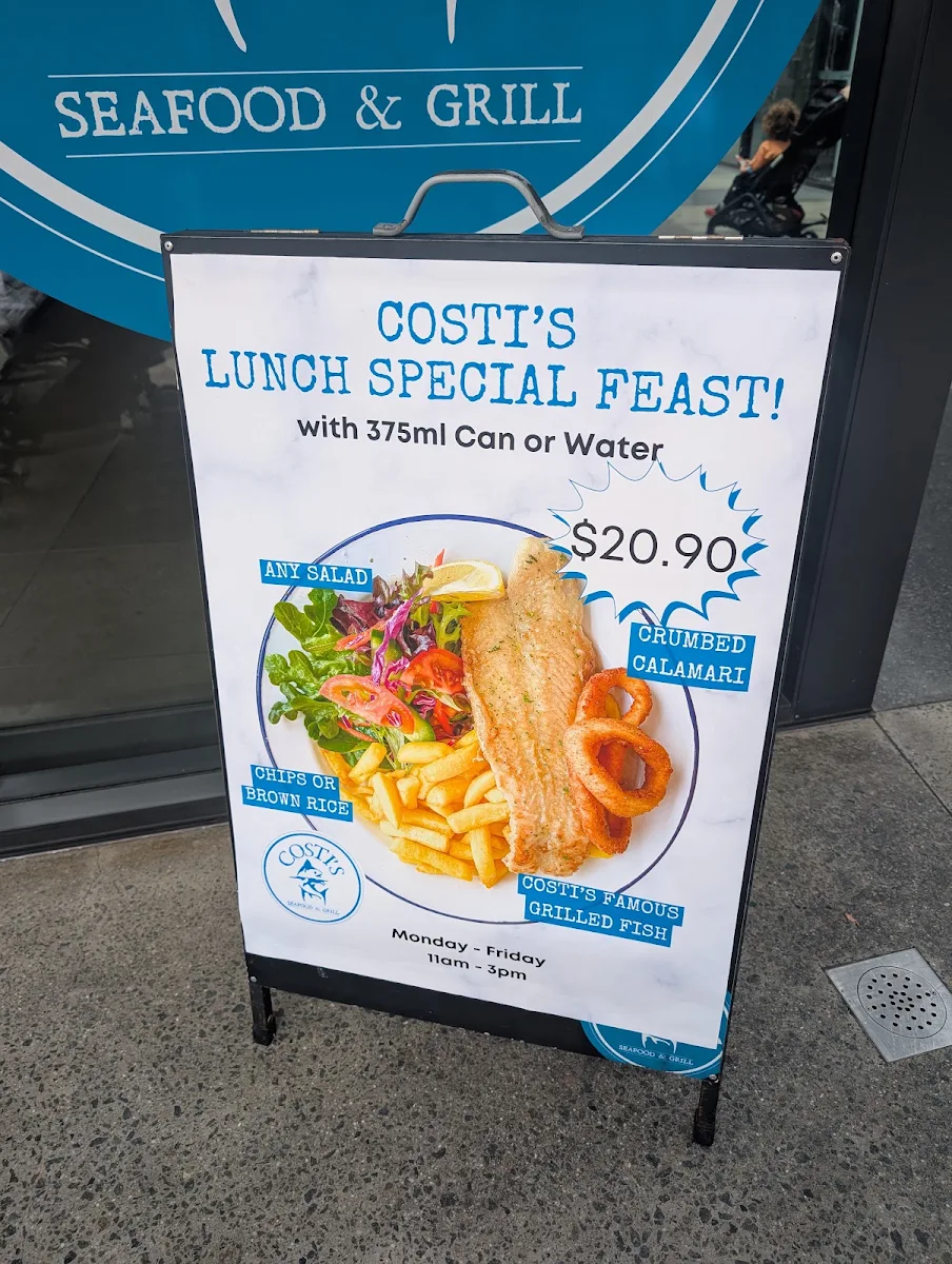 Menu, Costi’s Seafood and Grill