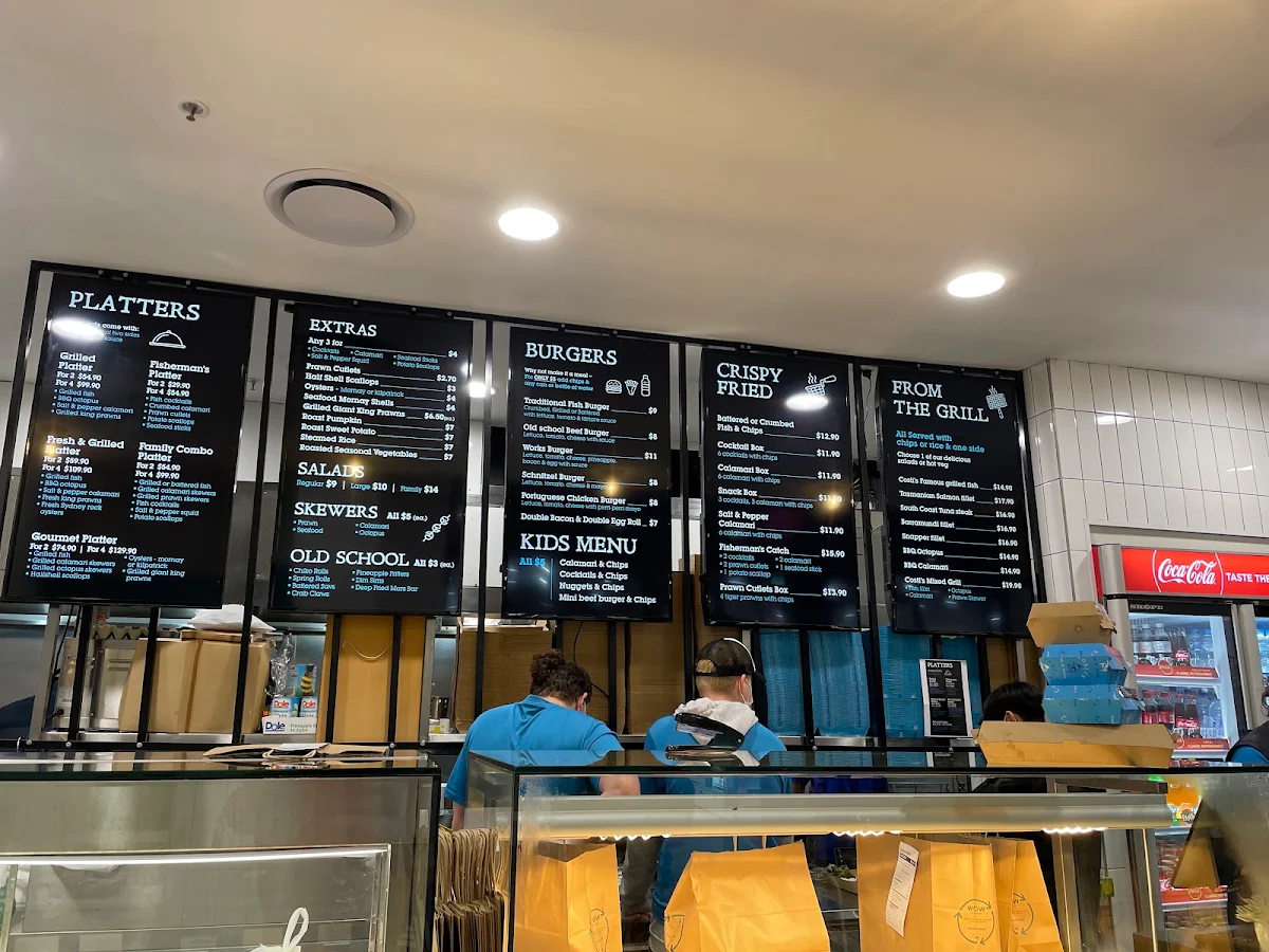Menu, Costi’s Seafood and Grill