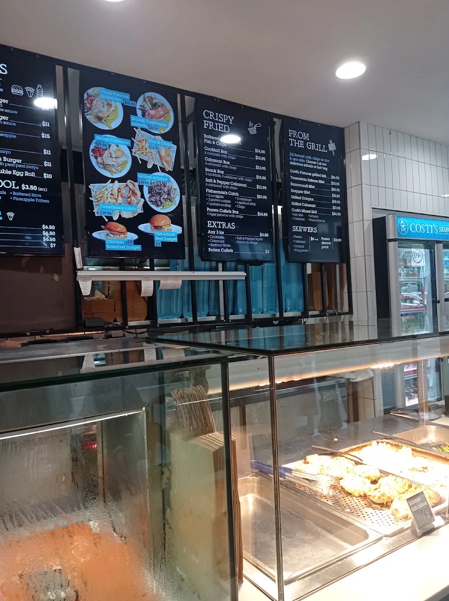 Menu, Costi’s Seafood and Grill