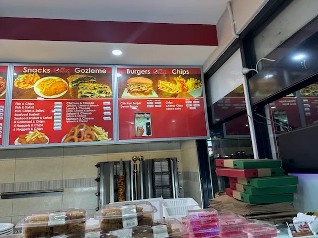 Menu, High Wycombe kebab house