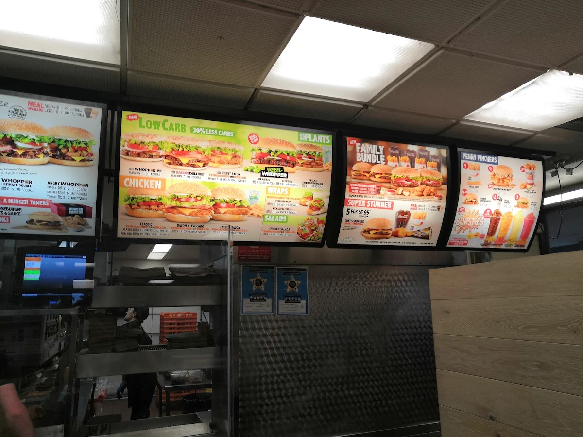 Menu, Hungry Jack's Burgers Bull Creek