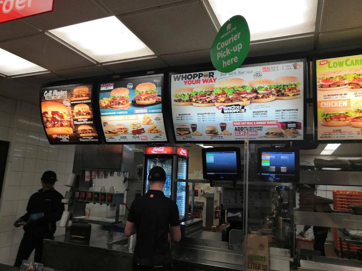 Menu, Hungry Jack's Burgers Bull Creek