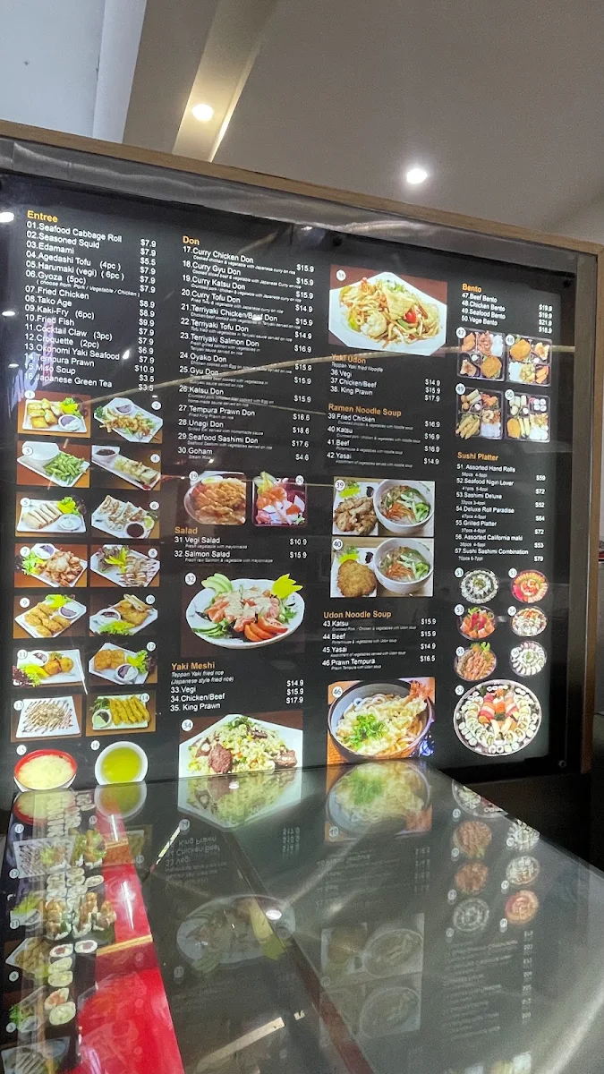 Menu, Suki Sushi