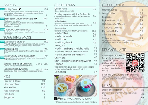 Menu, The Tiny Giant