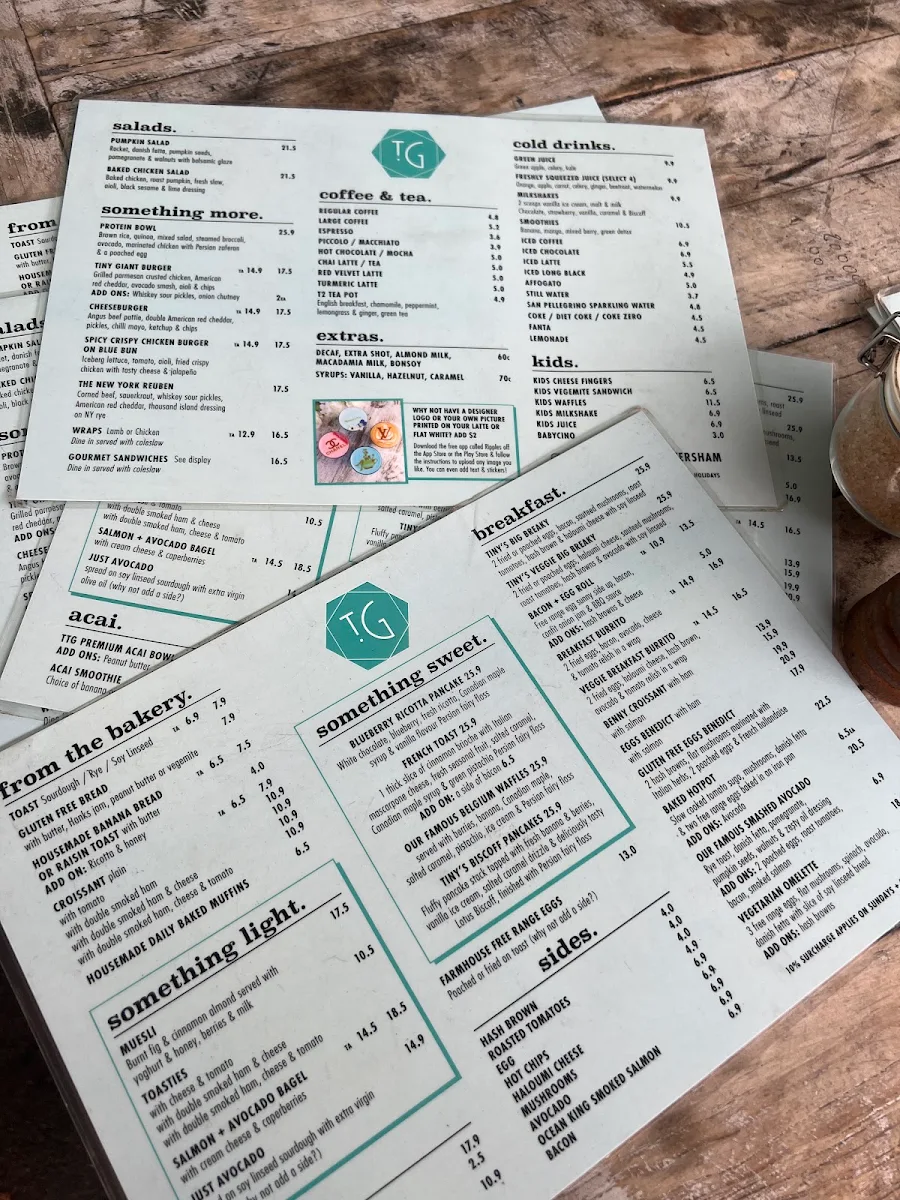 Menu, The Tiny Giant