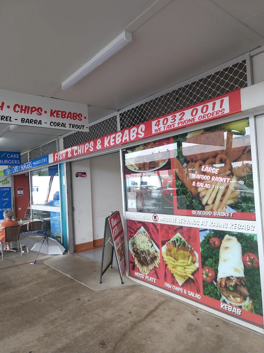 Menu, Kaan's kebabs -fish & chips