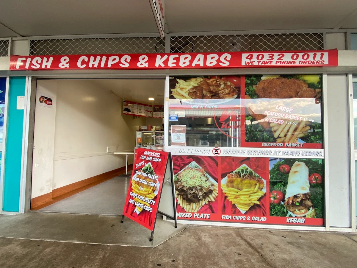 Menu, Kaan's kebabs -fish & chips