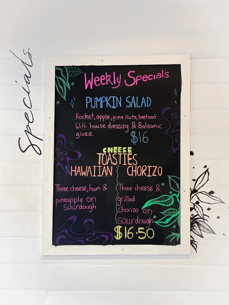 Menu, The Deli