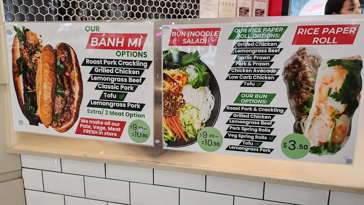 Menu, Vietnamese Rice Paper