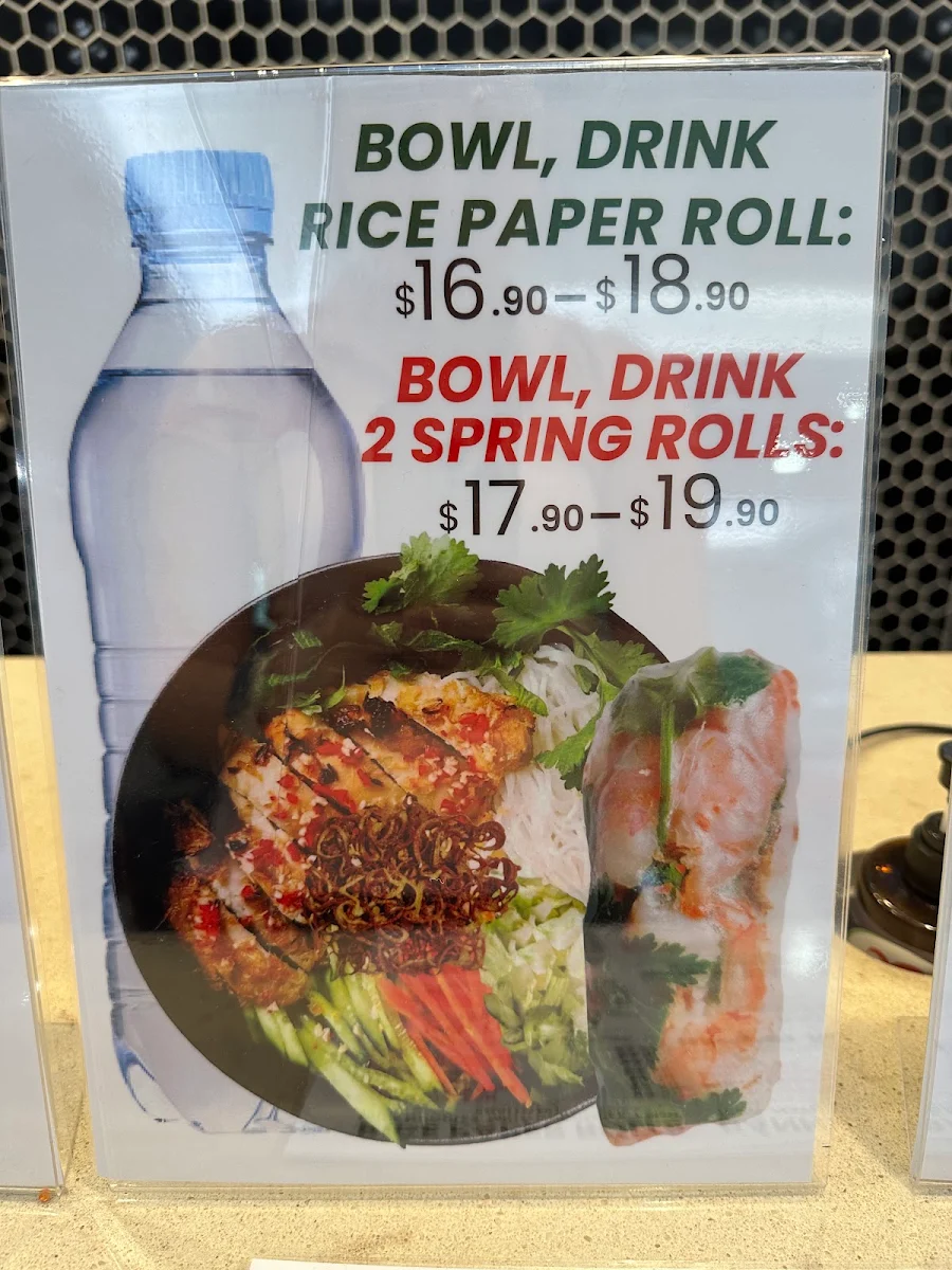 Menu, Vietnamese Rice Paper