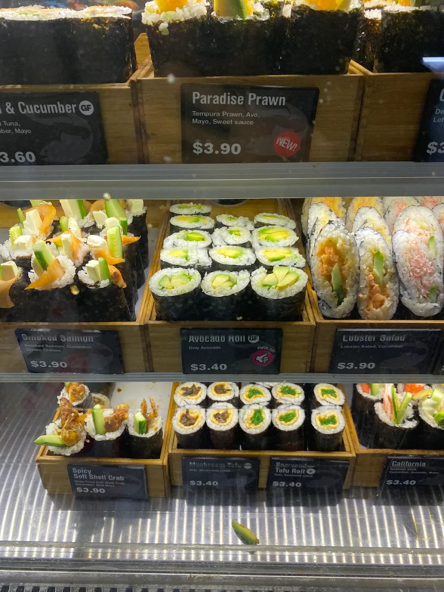 Menu, Sushi Paradise