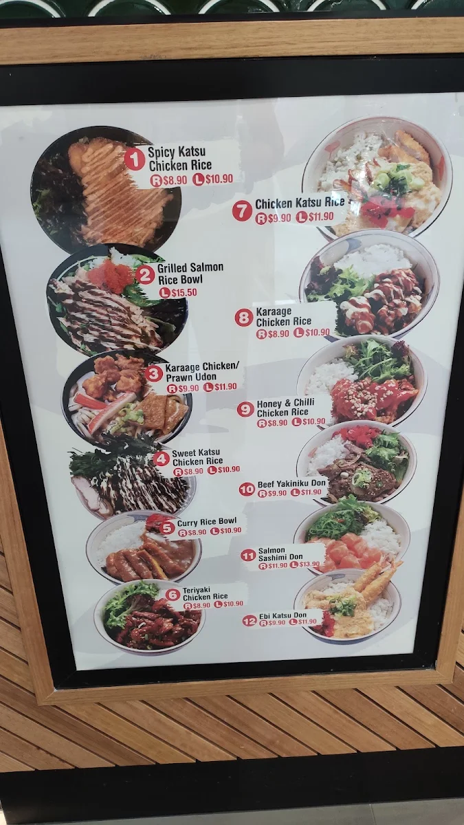 Menu, Sushi Paradise