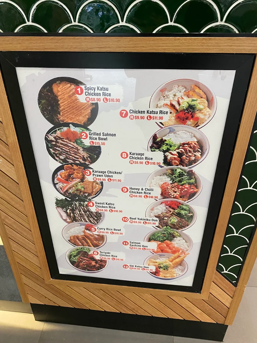 Menu, Sushi Paradise