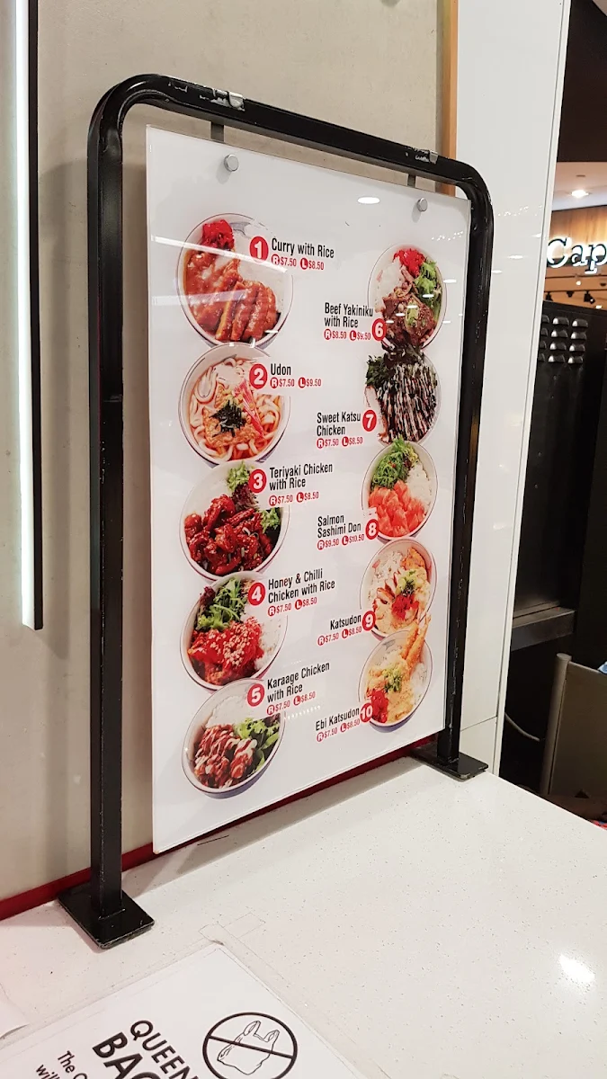 Menu, Sushi Paradise