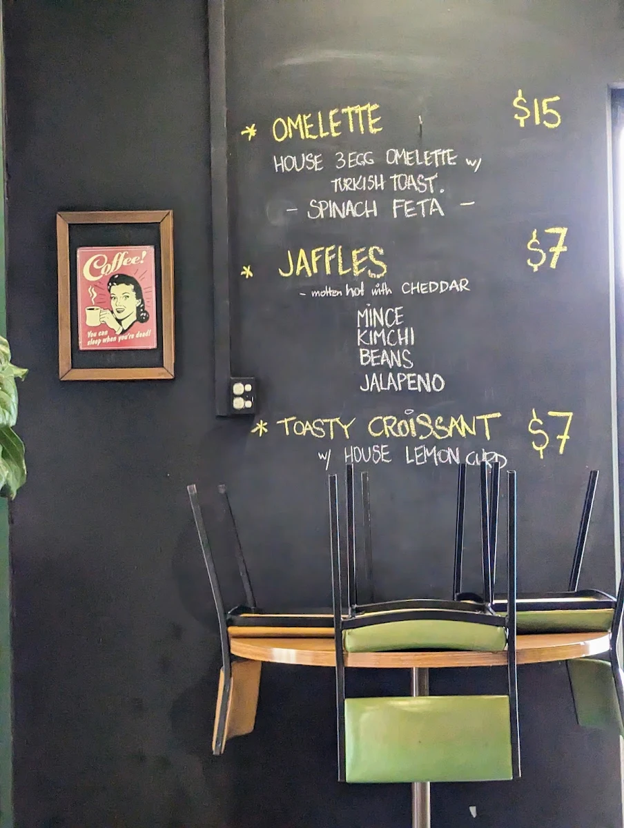 Menu, Evolve Espresso