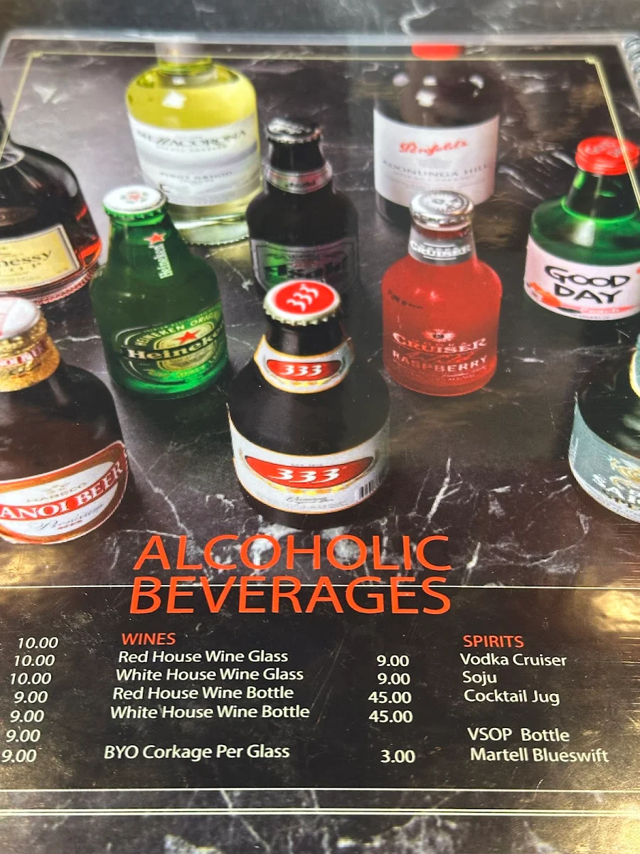 Menu, Vinh Long 2