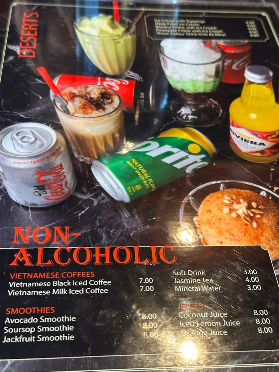 Menu, Vinh Long 2