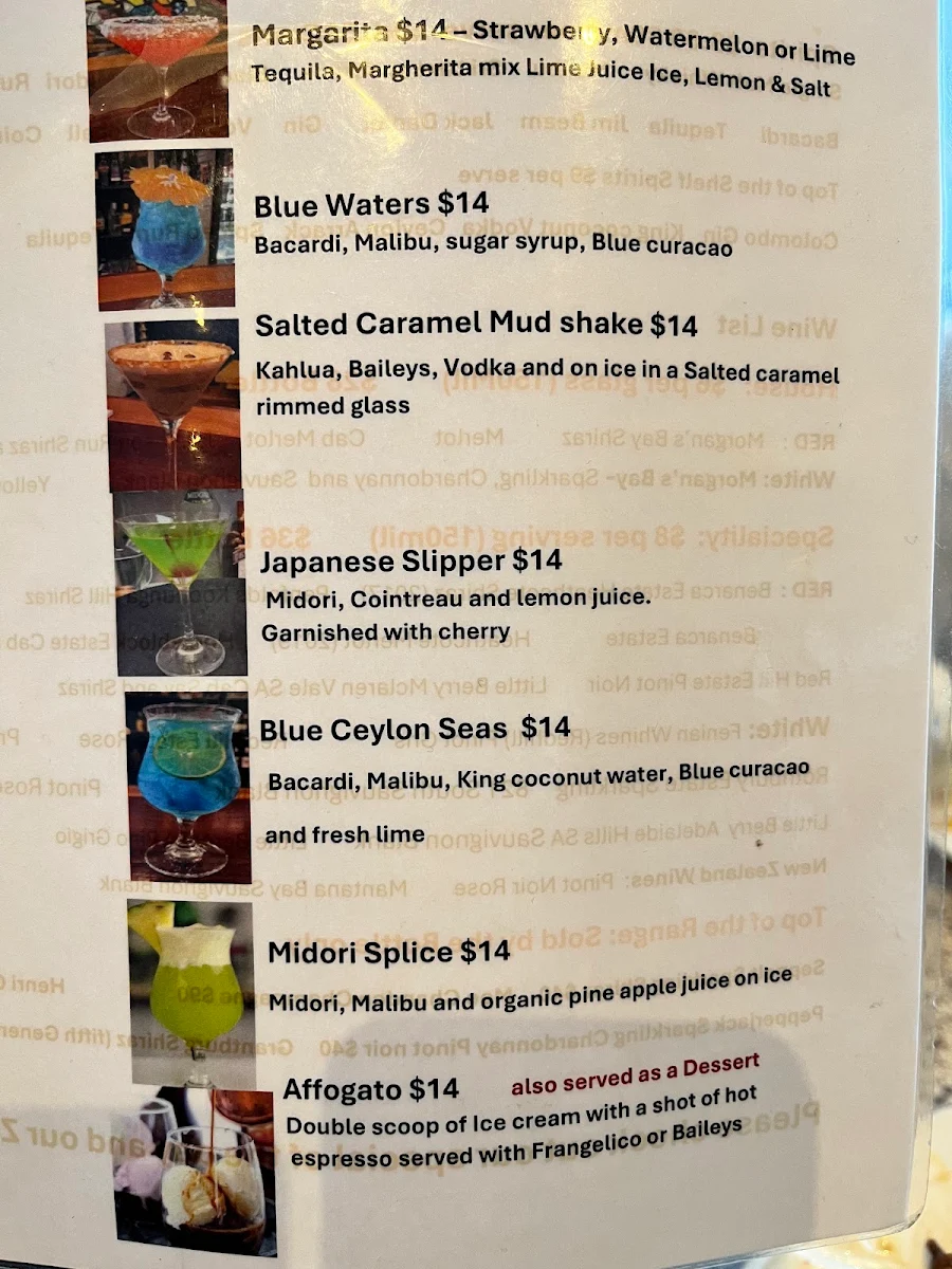 Menu, Ceylon Girl's
