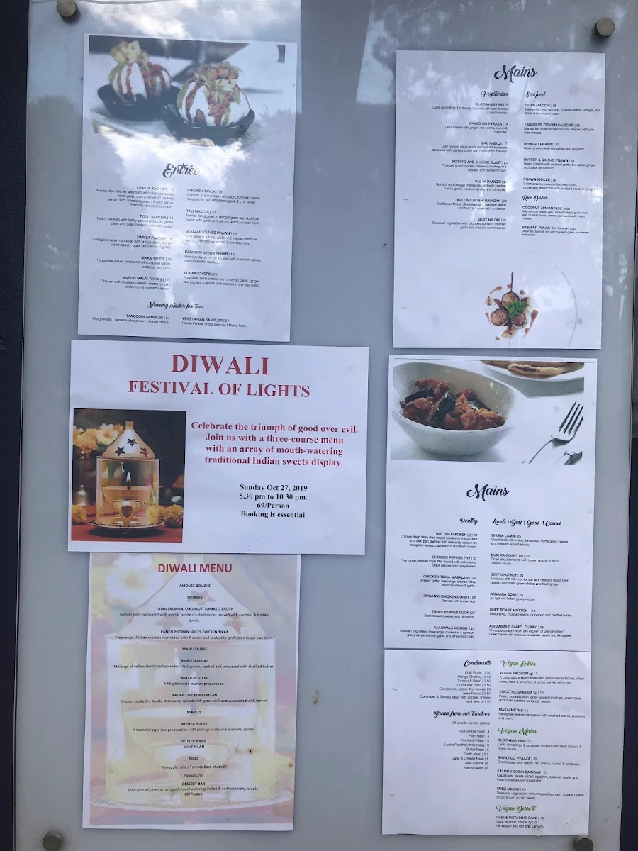 Menu, Delhi 'O' Delhi Indian Restaurant