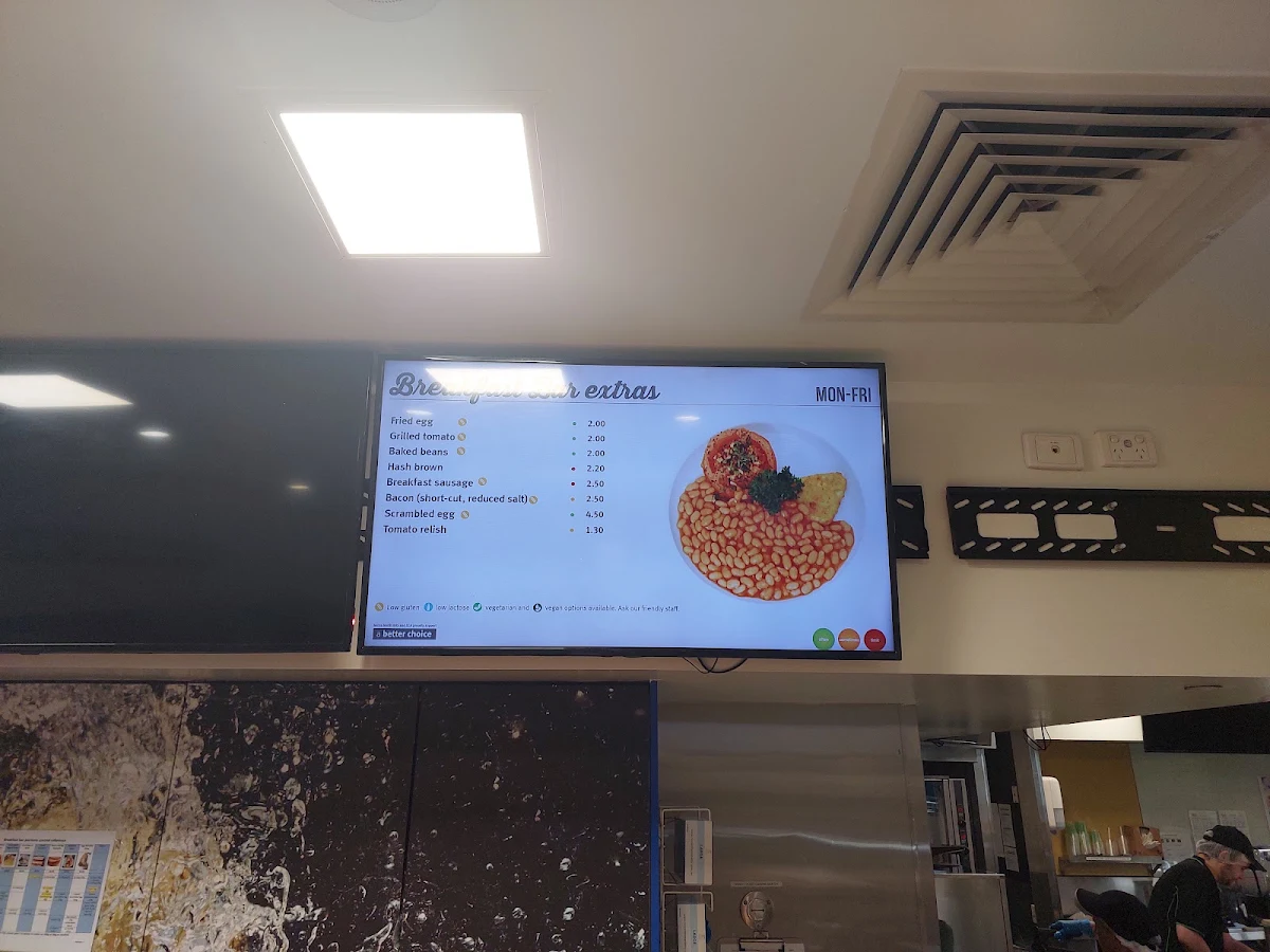 Menu, Metro Cafe