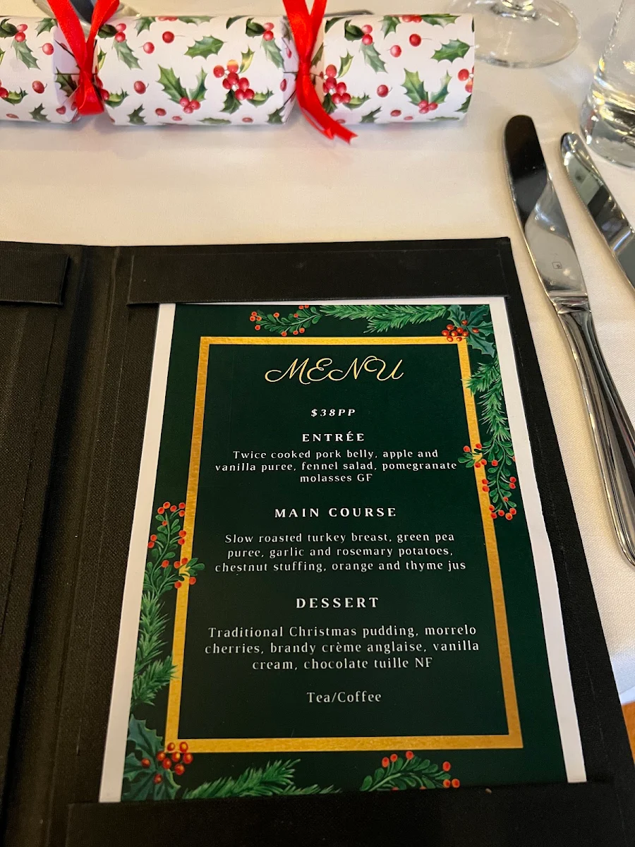 Menu, Angliss Restaurant