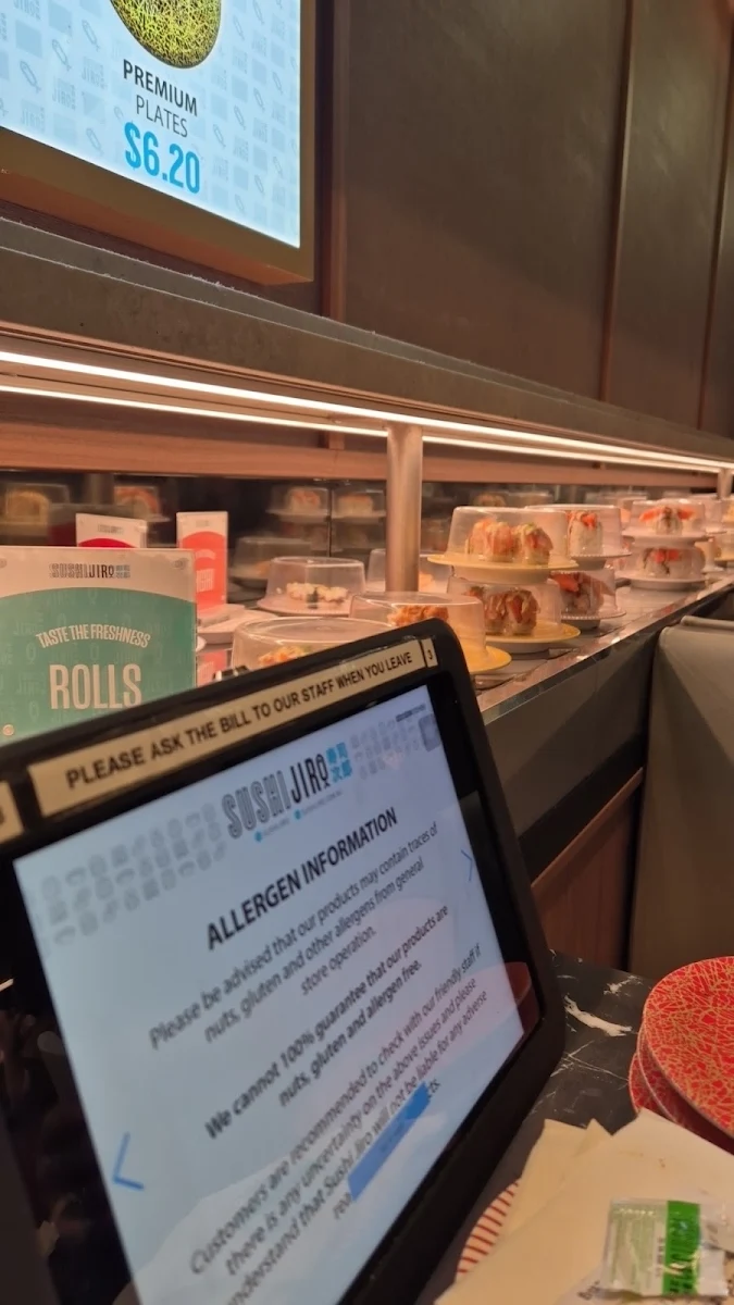 Menu, Sushi Jiro Southland