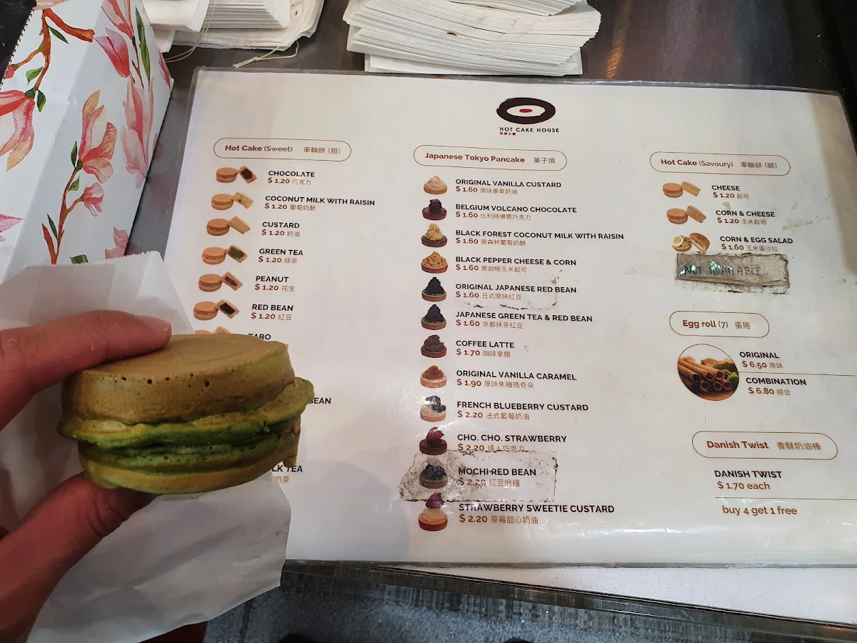 Menu, Hot Cake House