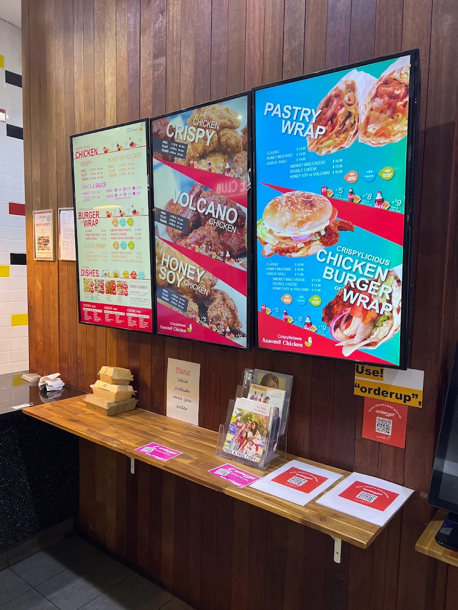 Menu, Ausome Chicken Meadowbrook
