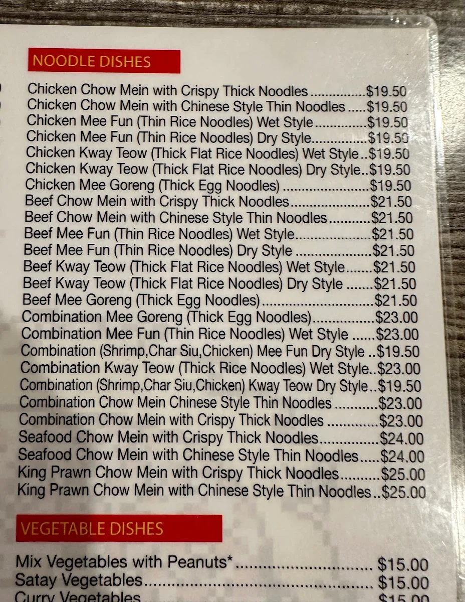 Menu, Happy Dragon Chinese Restaurant