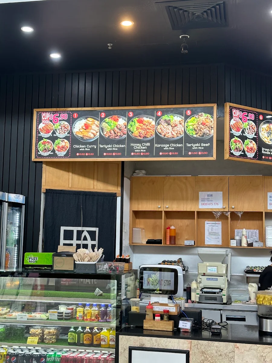 Menu, Sushi Star