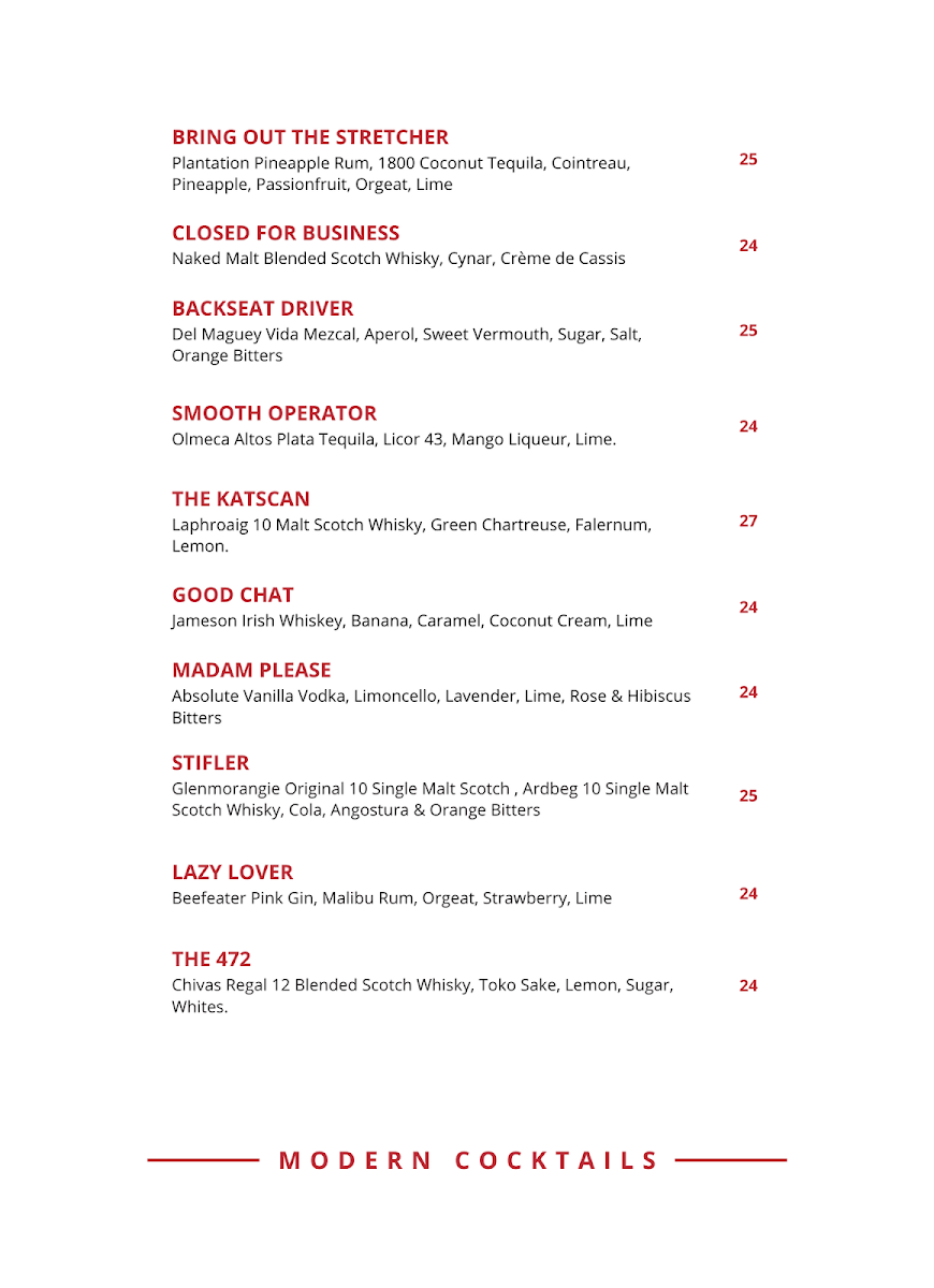 Menu, Maeve Fox