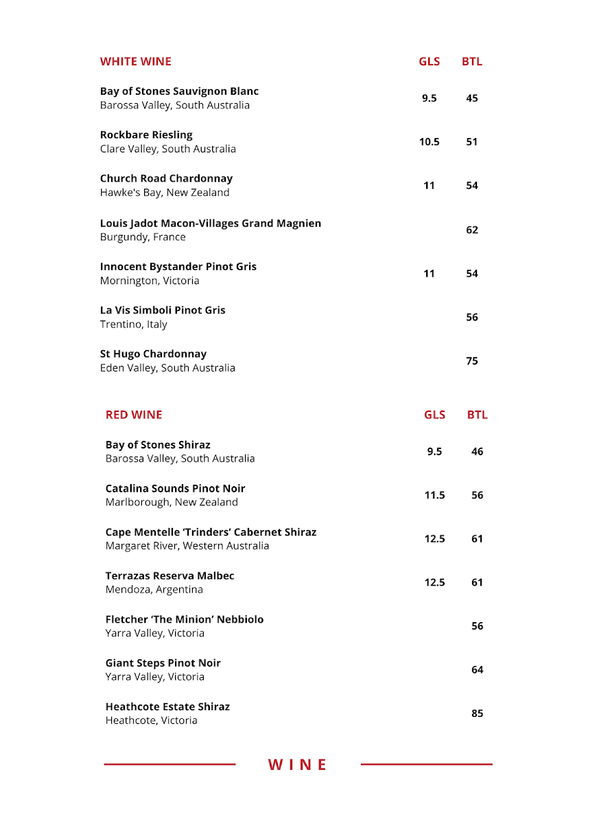 Menu, Maeve Fox