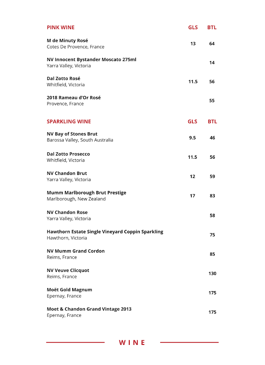 Menu, Maeve Fox