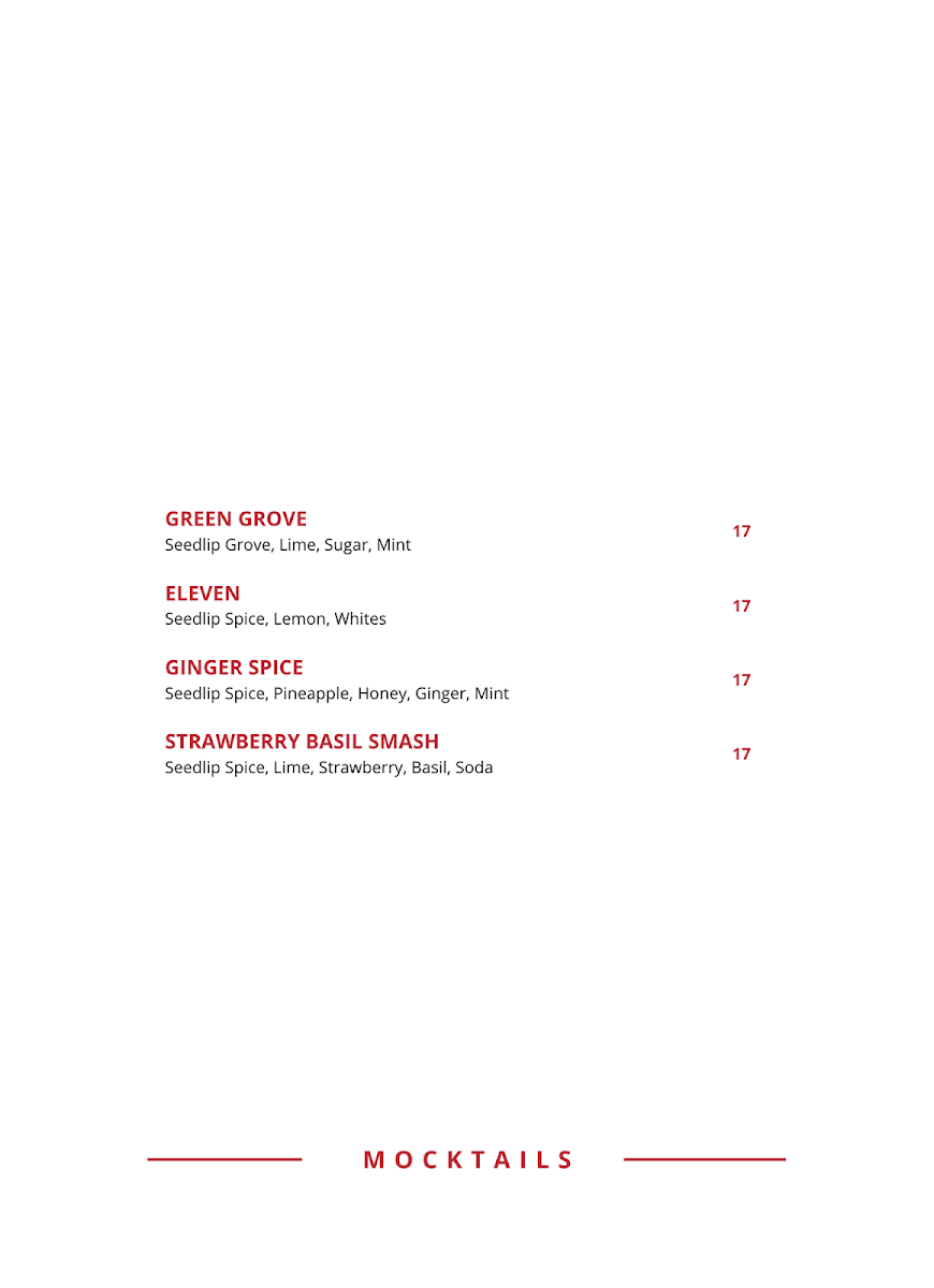 Menu, Maeve Fox