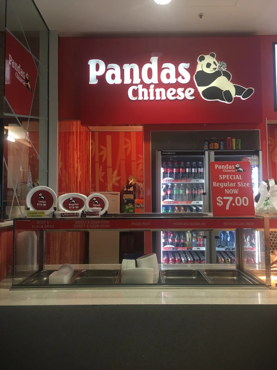 Menu, Panda's Chinese Foodhouse