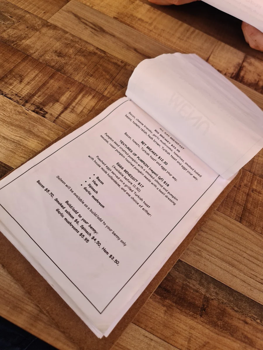 Menu, The Fresh Pantry