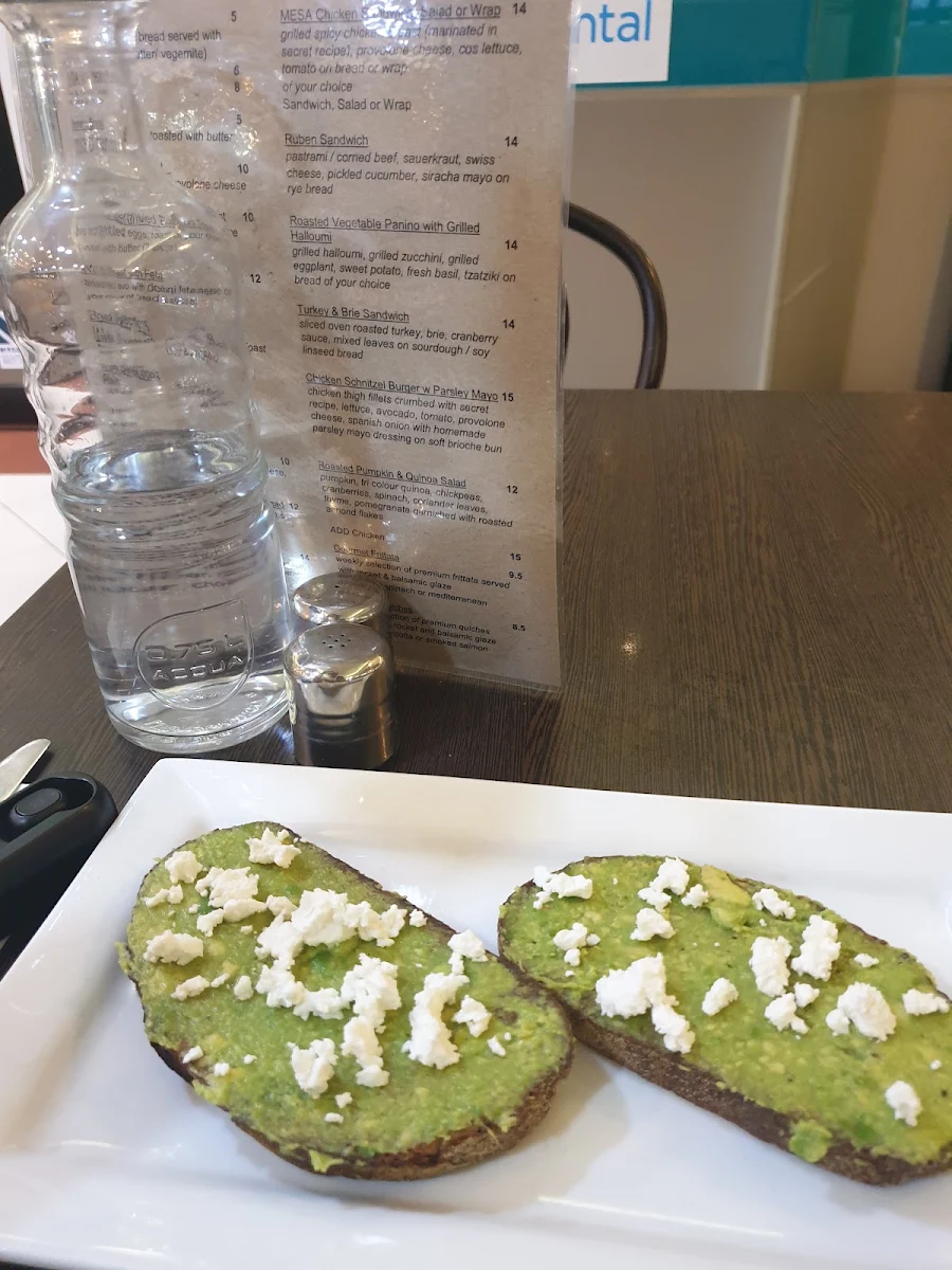 Menu, Mesa Cafe