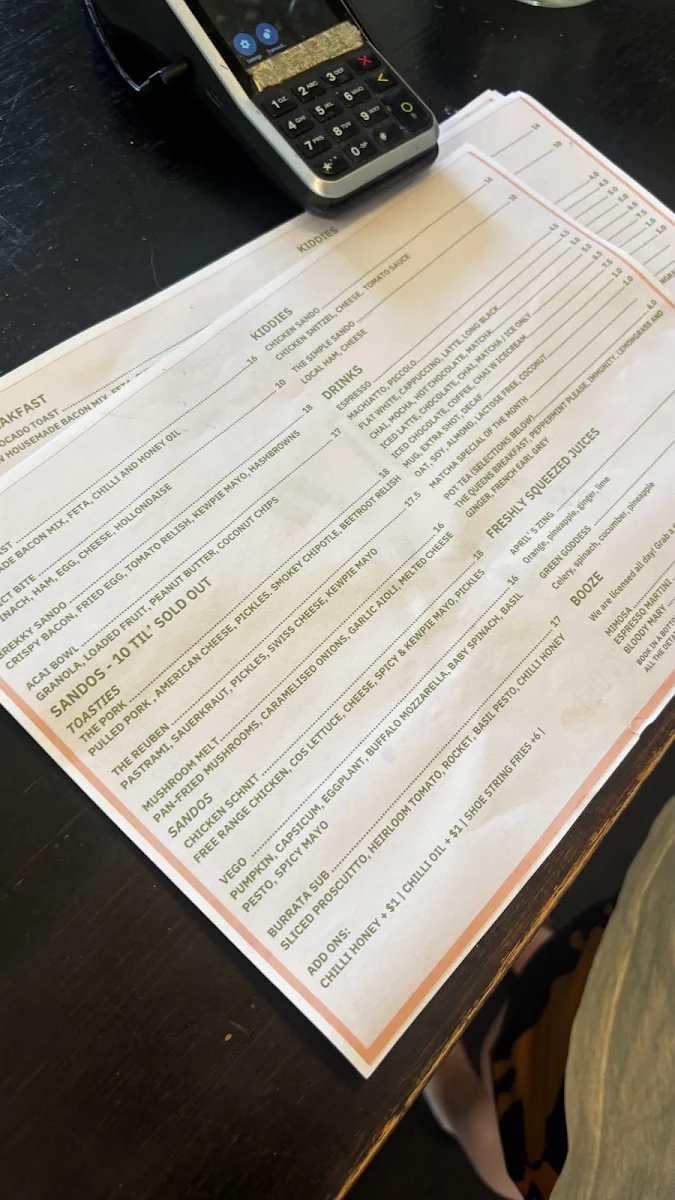 Menu, Hey Juj