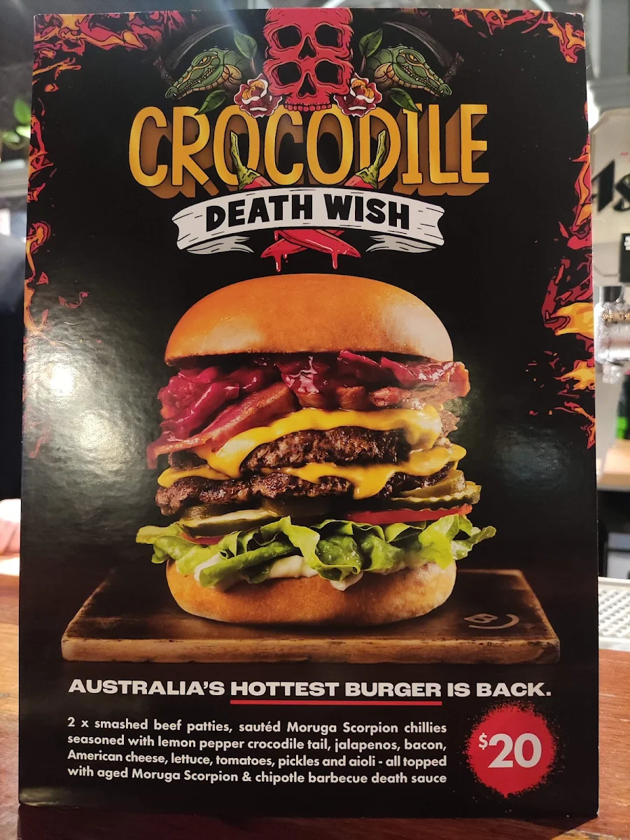 Menu, Burger Urge (Armidale)