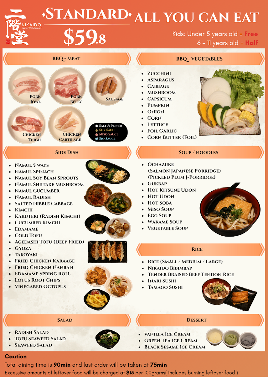 Menu, Nikaido