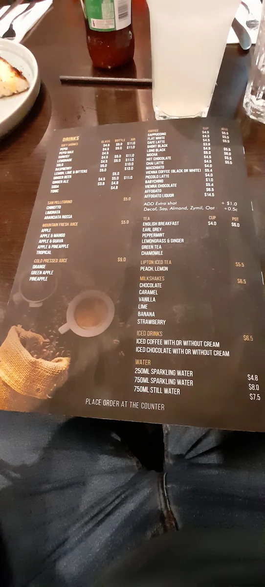 Menu, San Marino Cafe Ristorante