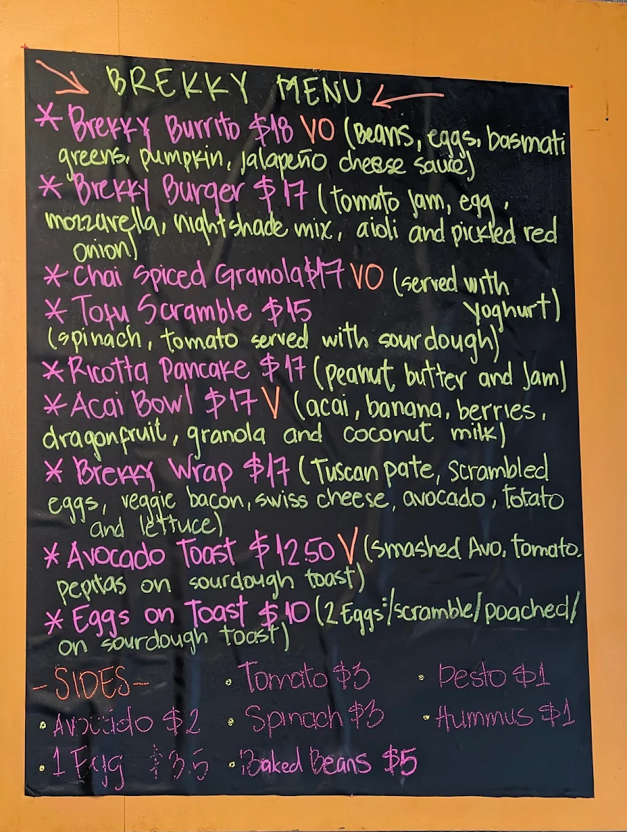 Menu, My Rainbow-Dreams.