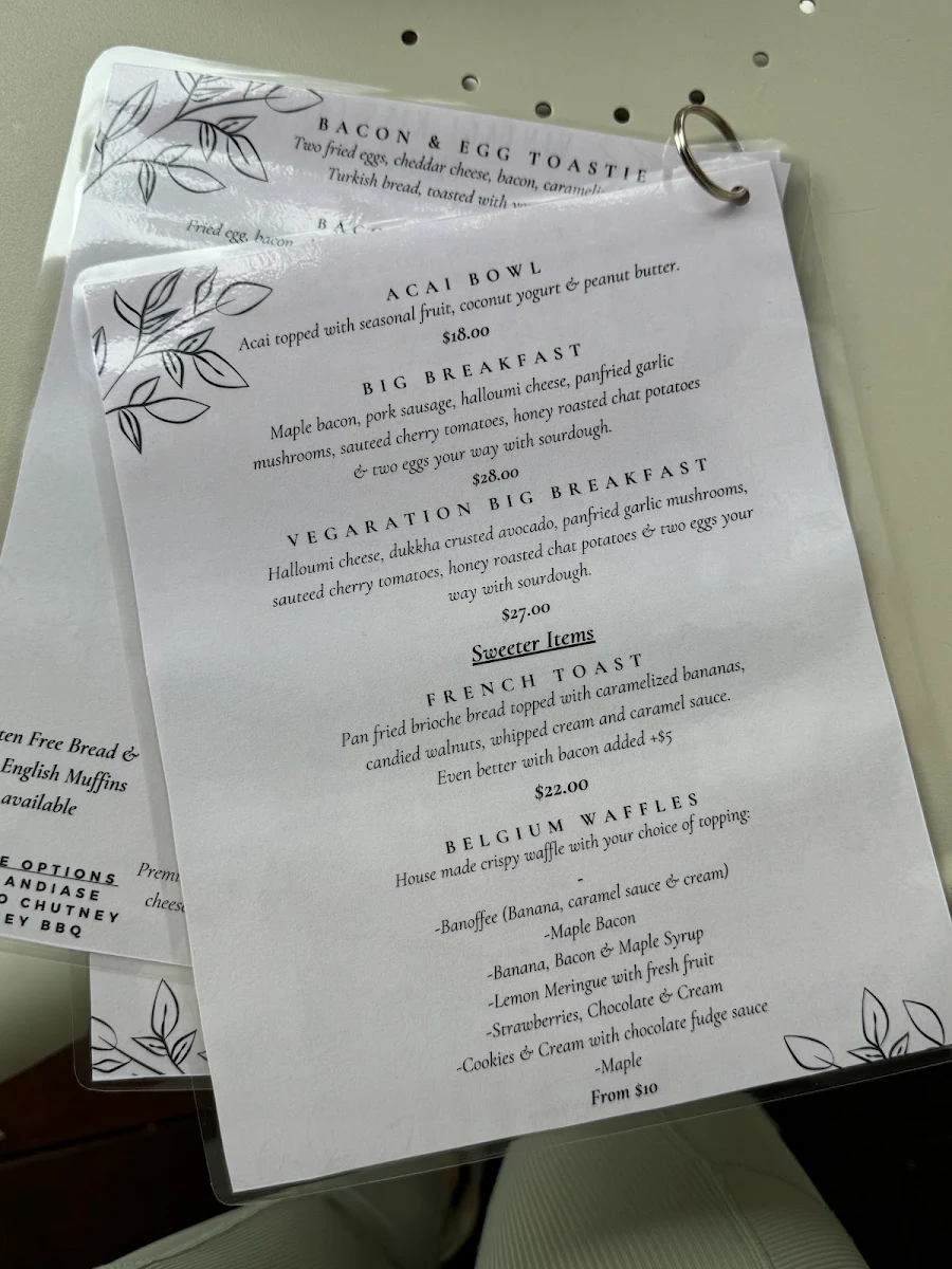 Menu, Vintage Kiss