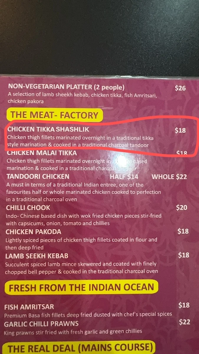 Menu, Delhi6 Sweets & Savouries - Indian Restaurant in Wanneroo