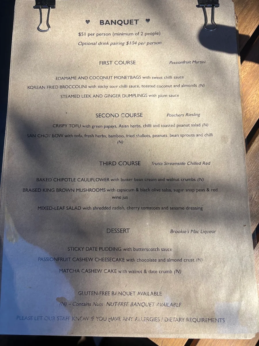 Menu, Yulli's