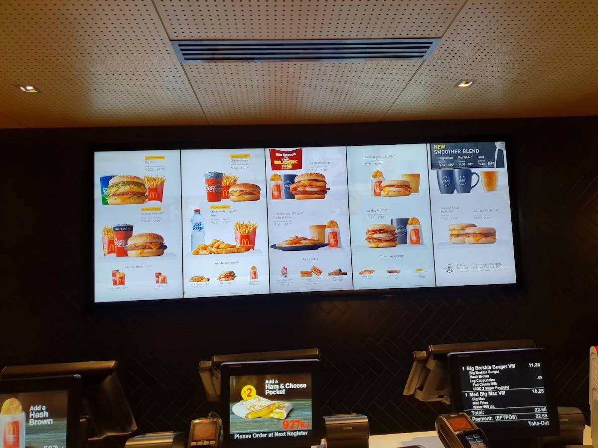 Menu, McDonald's Wentworthville
